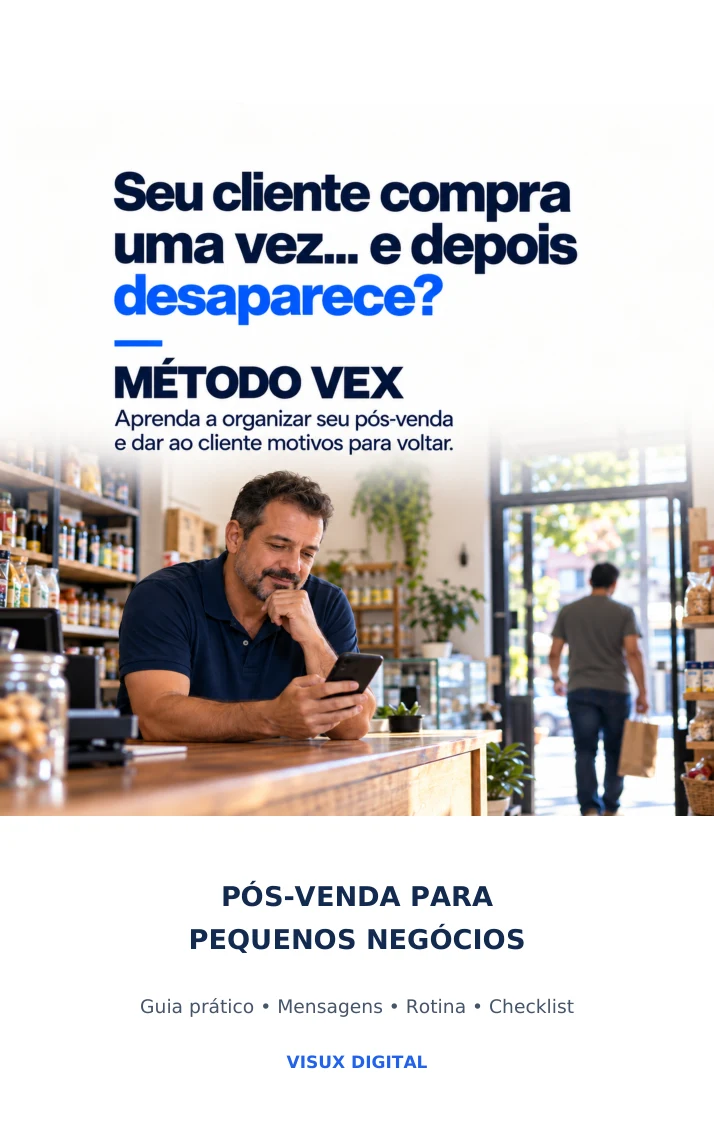 Capa do Método VEX: pós-venda para pequenos negócios