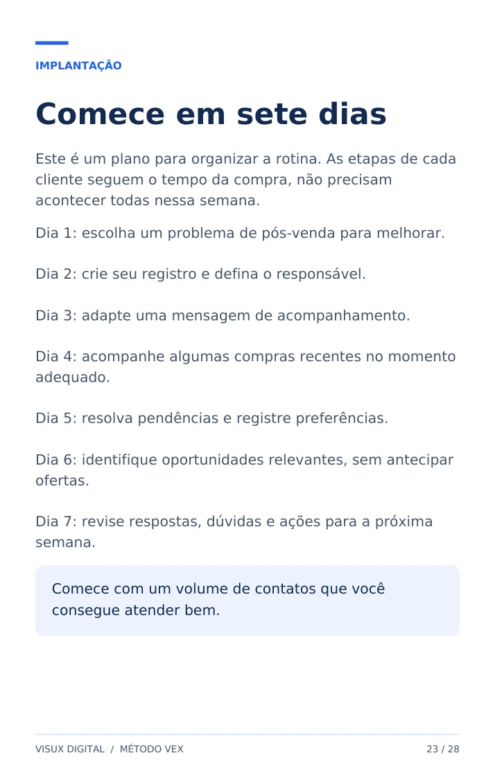 Prévia da página 23: comece em sete dias
